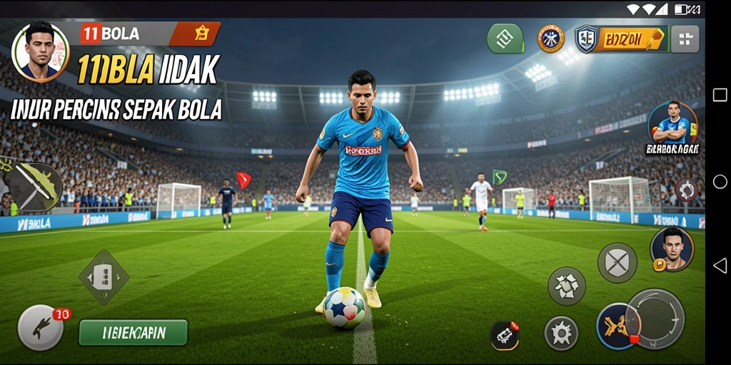 Tampilan screenshot 11BOLA menampilkan aksi manajerial sepak bola yang menarik.