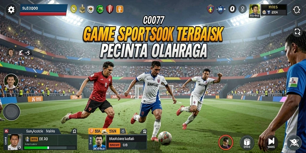 Tampilan intuitif dari C0077 saat melakukan taruhan olahraga.