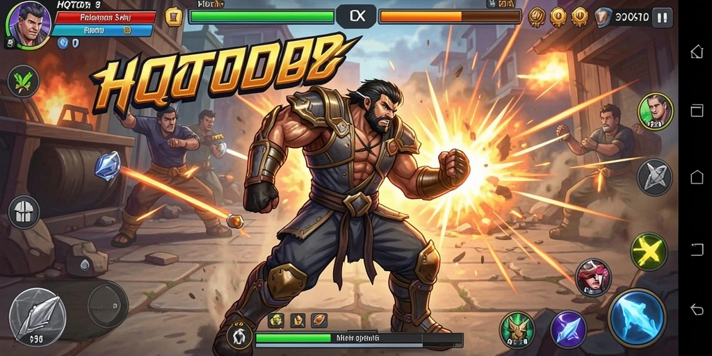 Gameplay HQTOTO yang mendebarkan dan penuh aksi dari pertarungan seru.