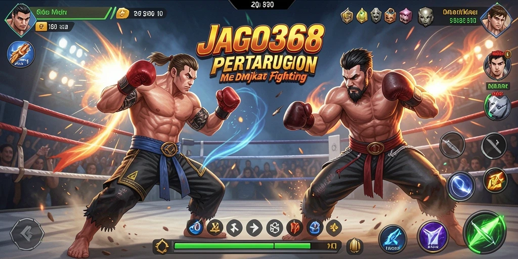 Gameplay seru JAGO368 dengan pertarungan yang menegangkan.