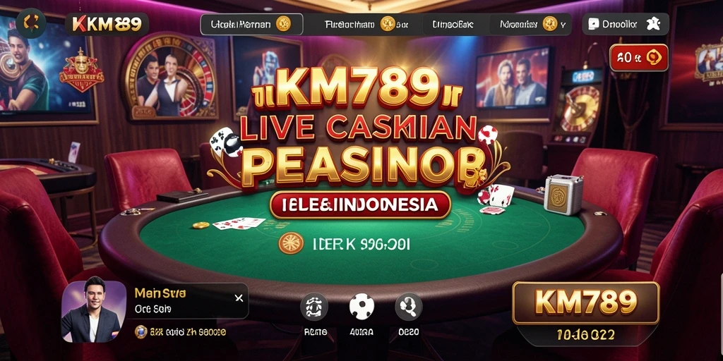 Tampilan gameplay Live Casino yang memukau dari KM789.