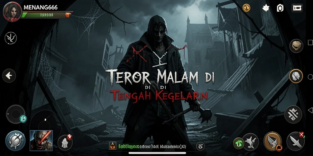 Tampilan gameplay MENANG666 yang menegangkan dan misterius.