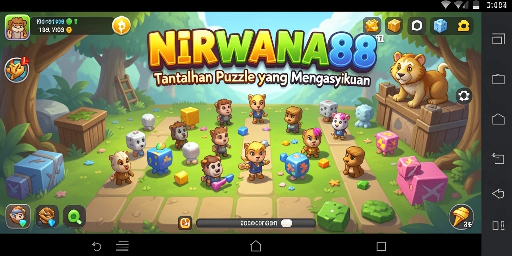 Tampilkan gameplay menarik NIRWANA88 dengan berbagai teka-teki Puzzle.