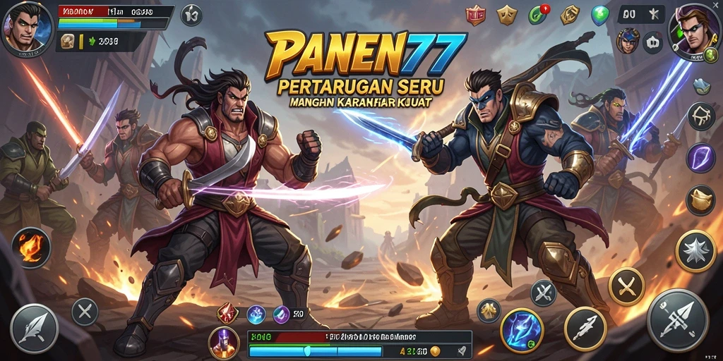 Gameplay seru di PANEN77 dengan pertarungan penuh aksi.