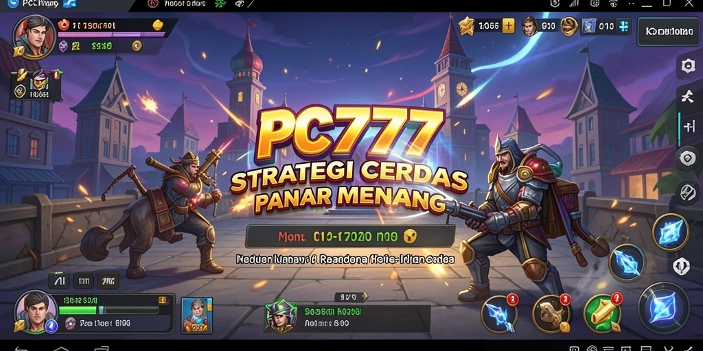 Tampilan menarik dari gameplay strategi di PC777.