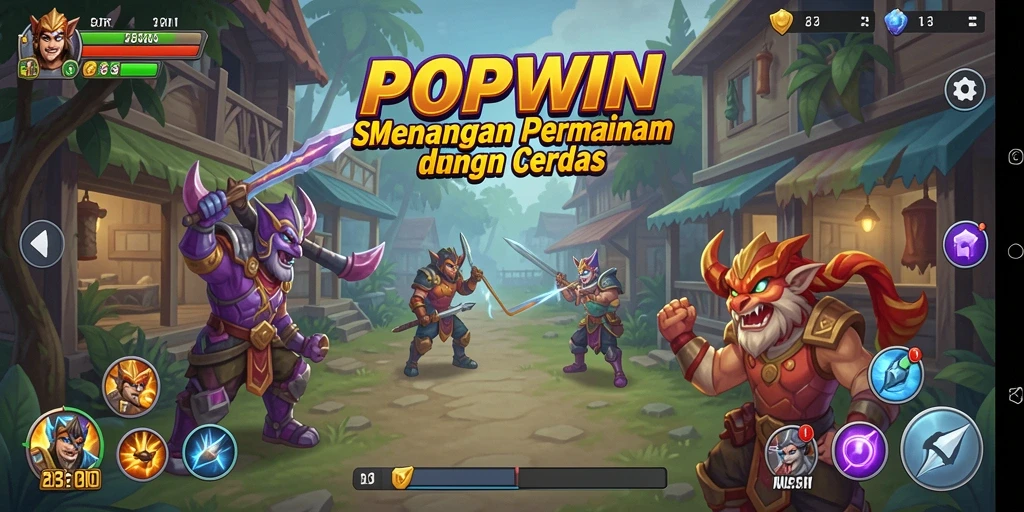 Screenshot menampilkan gameplay strategi yang intens dan mendebarkan.